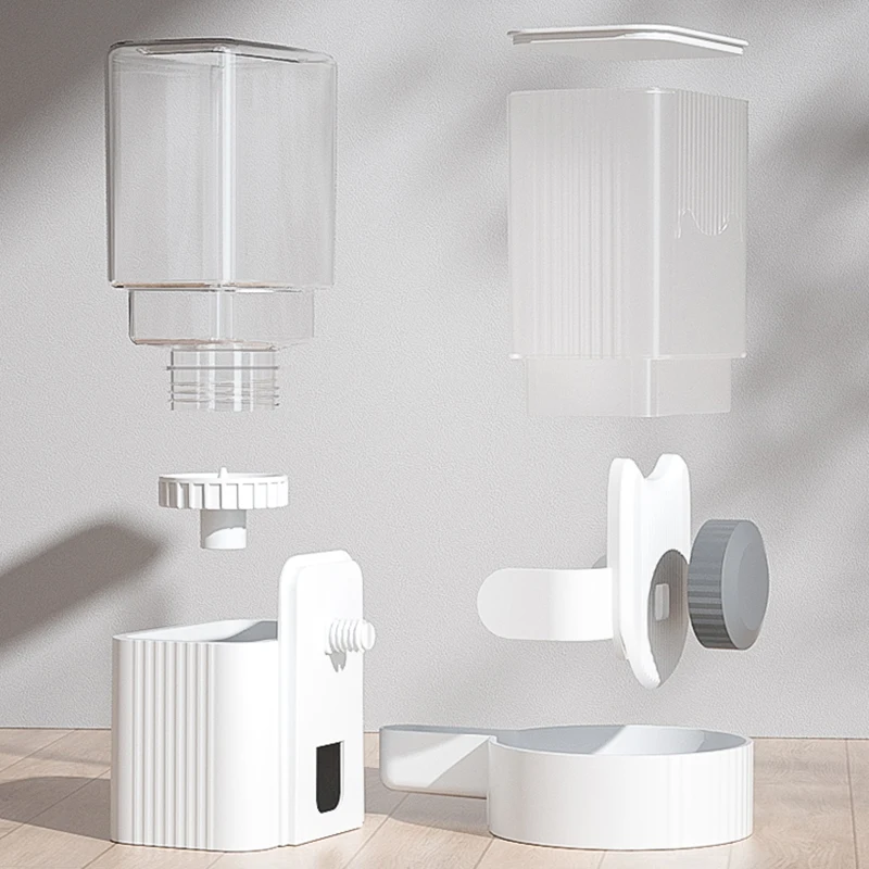 HOOPET-dispensador automático para perros y gatos, botella de agua y comida, cuenco para gatos, alimentación y beber, cuenco de alimentación para mascotas, suministros para mascotas - imagen 4