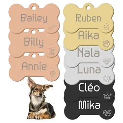 Llavero personalizado con etiqueta grabada para perro o gato