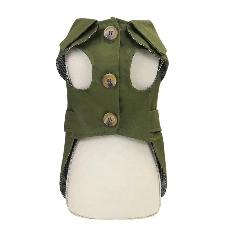 Abrigo para perro, gabardina, chaqueta para mascotas, ropa para perros pequeños, decoración de cinturón Yorkie, disfraz para cachorro y gato, trajes para caniche y Chihuahua - imagen 4