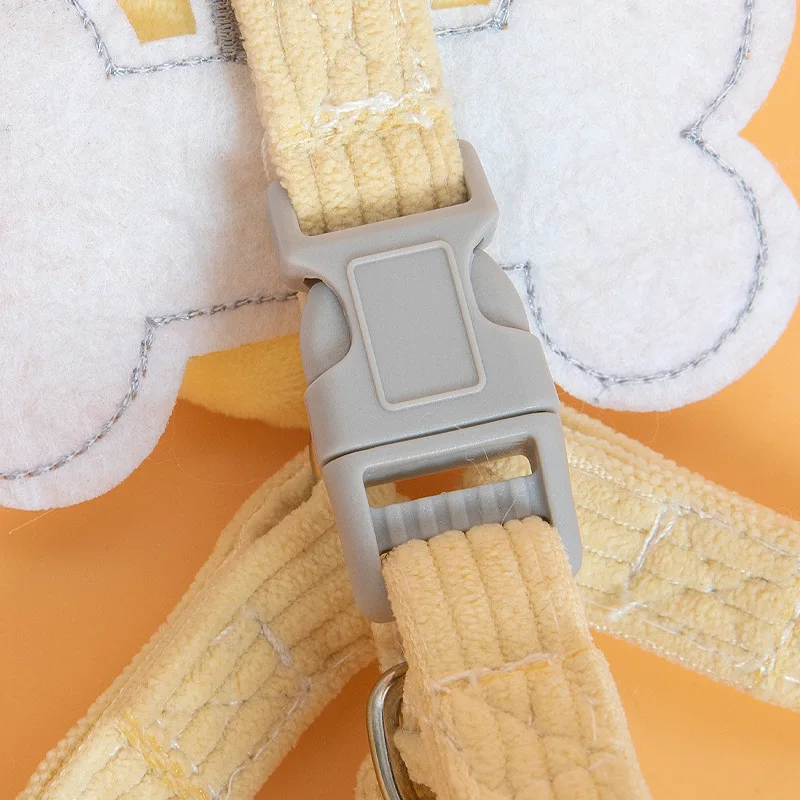 Conjunto de arnés y correa para perro, chaleco suave y acogedor a prueba de tirones, correa para perro, Apertura trasera, apto para caminar perros pequeños y gatos - imagen 4