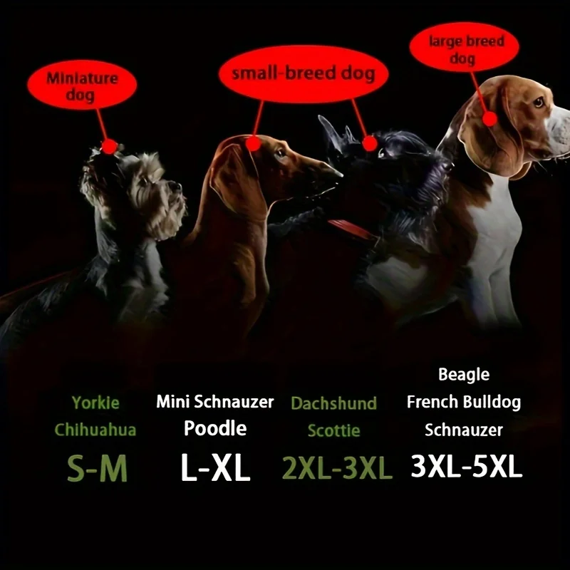 Ropa para perros de 1 pieza, chaleco práctico acolchado cálido de invierno para mascotas, chaqueta con cremallera trasera, abrigo para perros - imagen 3