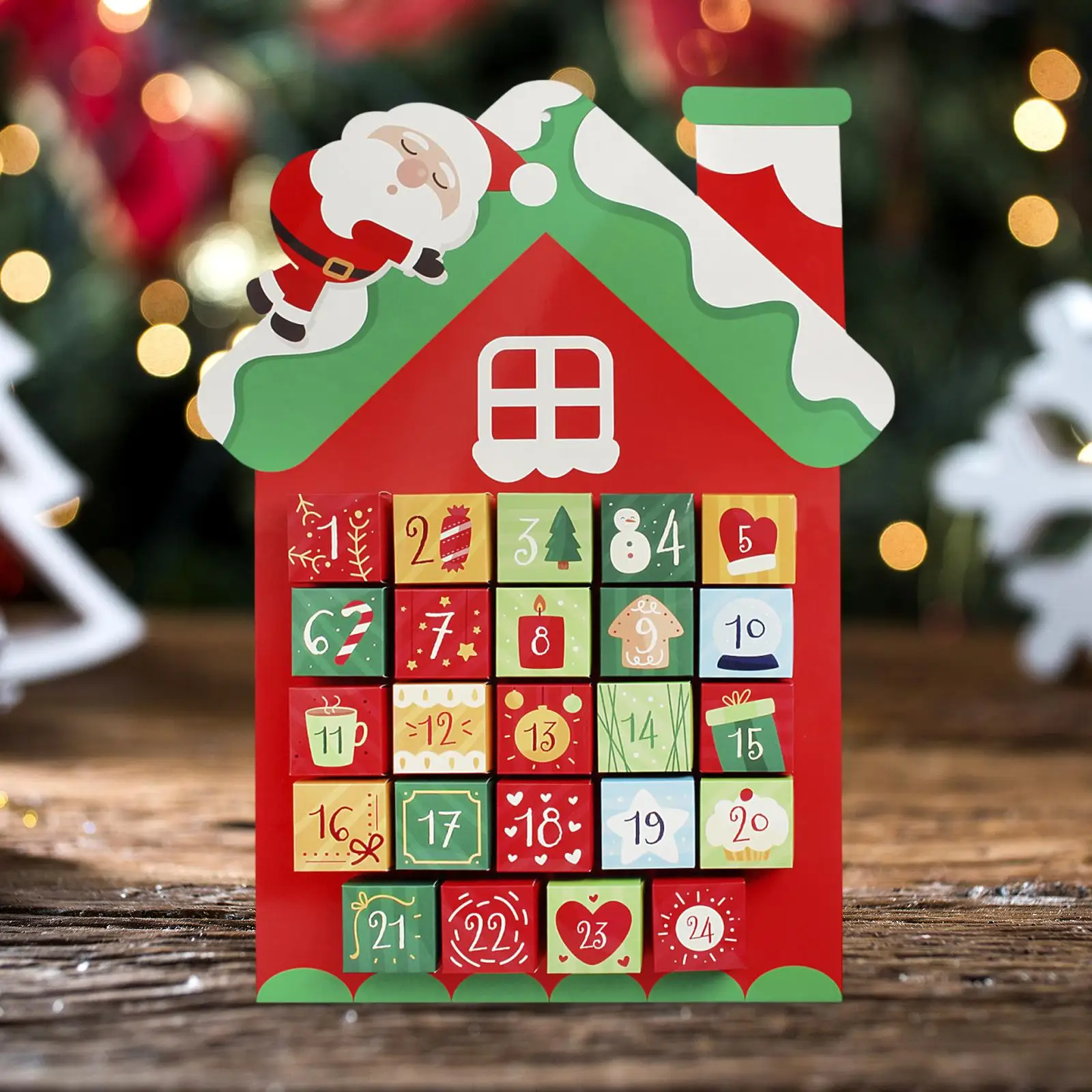 Calendario de Adviento de Navidad para dormitorio, negocios, restaurantes, número, adorno de fecha, colgante de pared del dormitorio, calendario de Navidad, decoración navideña - imagen 2