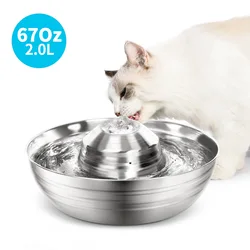 Bebedero automático para gatos y perros – Acero inoxidable
