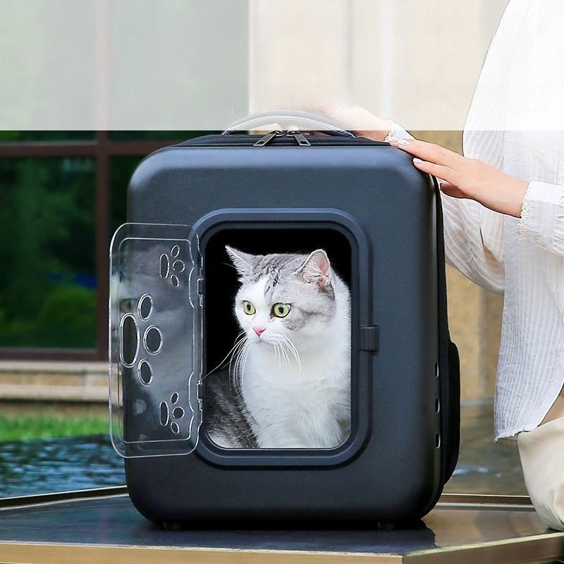 Mochila transportín transparente para gatos y perros mini - imagen 4
