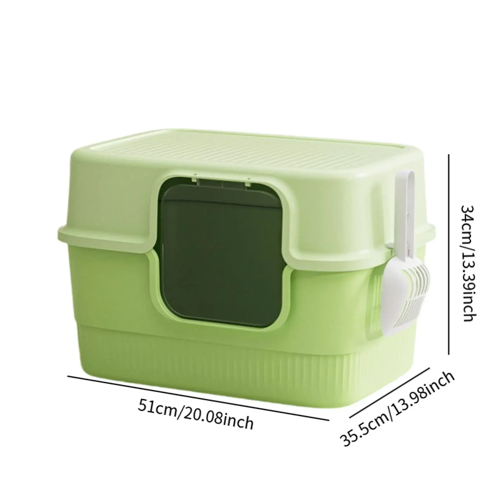 Fully Covered Cat Litter Box Pet Cat Toilet Sandbox Pet Litter Tray for Small Pets