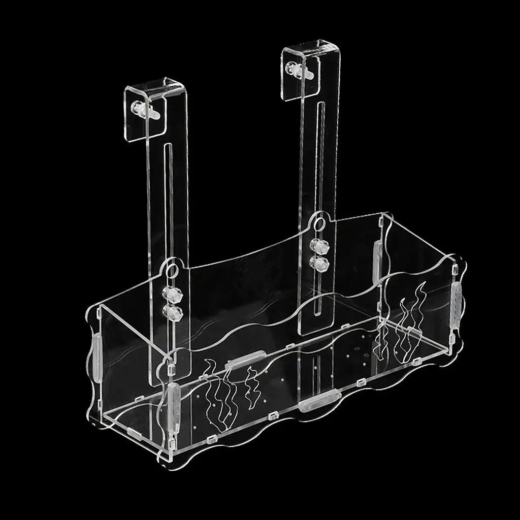 Acrylic Aquatic Plant Cup Pot Holder Aquarium Live Plant Glass Pot