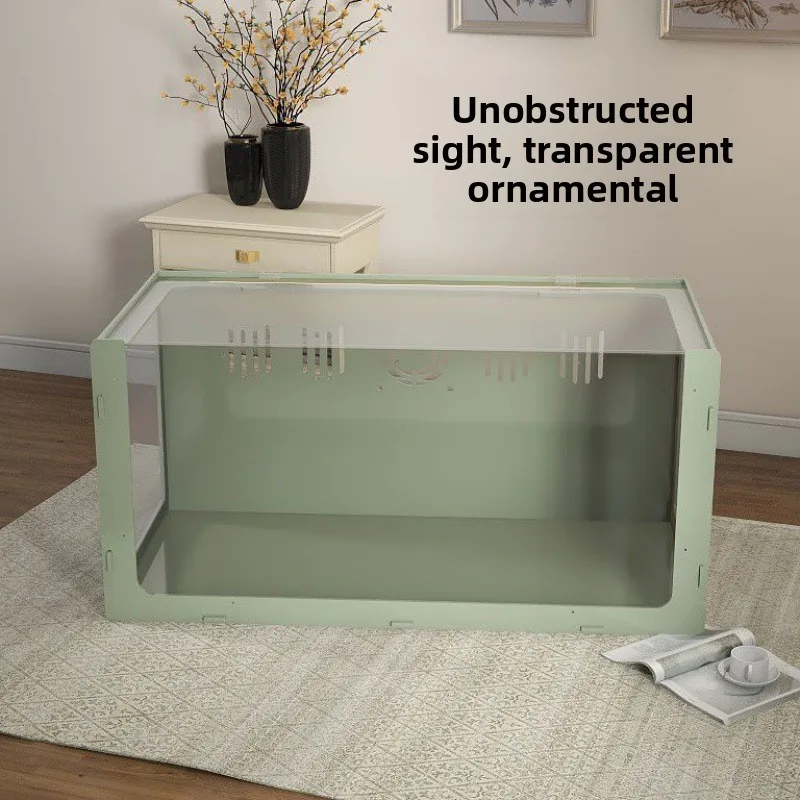 Caja de visualización súper transparente acrílica para hámster, oso de hilo dorado, caja ornamental de cría multifuncional, accesorios para productos para mascotas - imagen 3