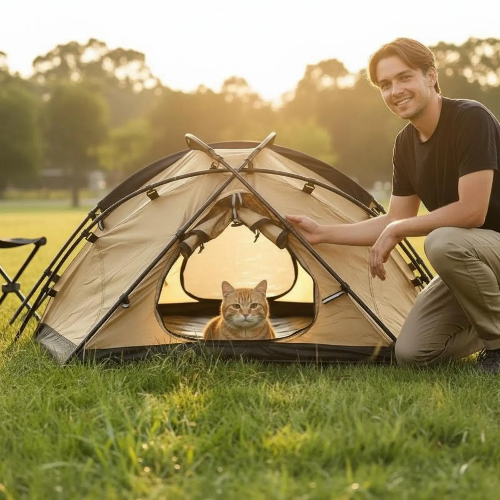 Carpa portátil para perros plegable impermeable transpirable uso anual - imagen 2