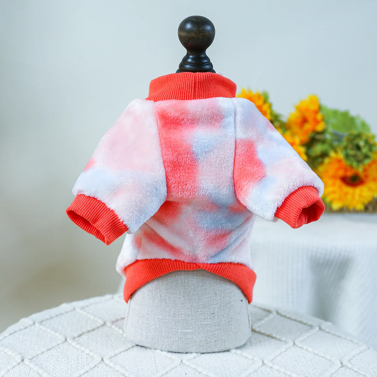 Suéter de lana cálido para perro, Sudadera con capucha para cachorro, traje de Chihuahua con anillo de correa, abrigo Yorkies para gato, perros pequeños, representación, nuevo - imagen 3