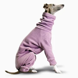abrigo de invierno para Whippet y galgo con cuello protector