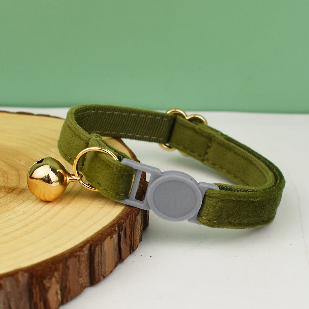 Collar de gato con lazo ajustable, collar de seguridad personalizado para mascotas, nombre personalizado, suave - imagen 5