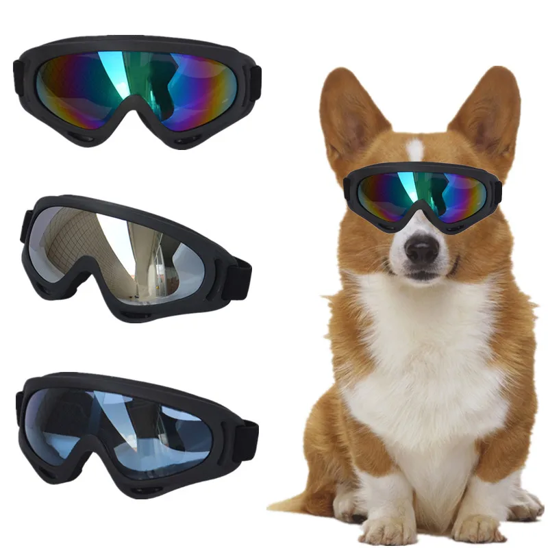 Gafas para mascotas, gafas de sol con protección solar para exteriores para perros grandes, a prueba de polvo, impermeables, a prueba de viento, gafas de moda para personas también se pueden usar