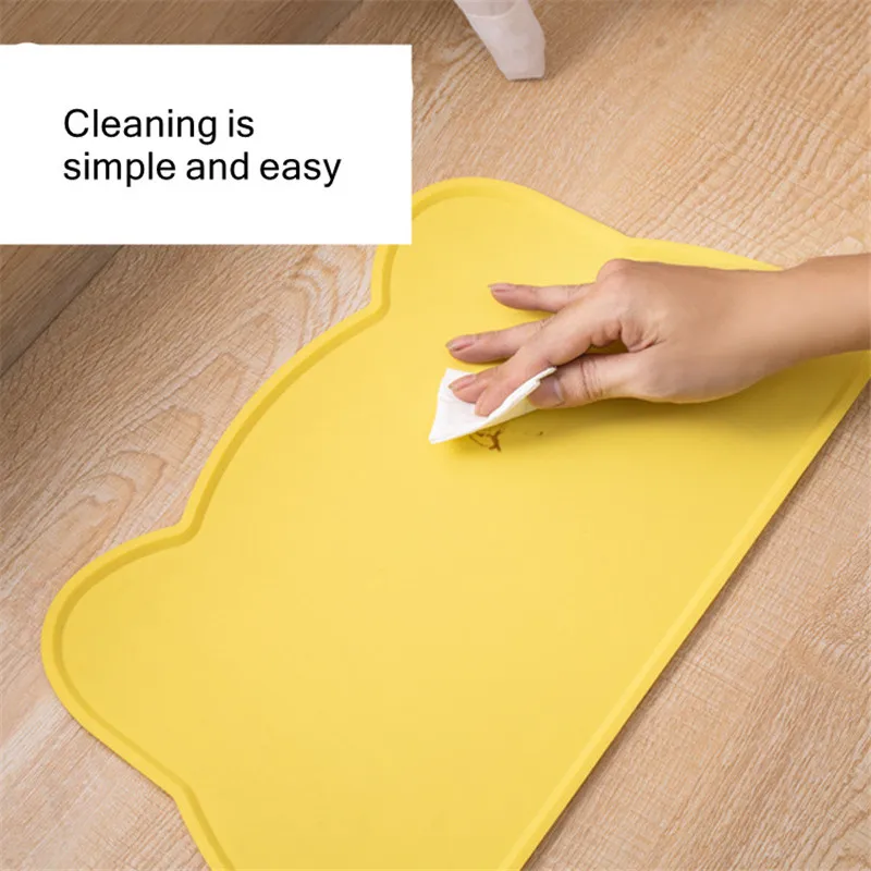 Cuenco de silicona para perros y gatos, tapete para comida, antiadherente, impermeable, almohadilla de alimentación para alimentos para mascotas, bandeja alimentadora para cachorros, mantel individual con cojín de agua - imagen 3