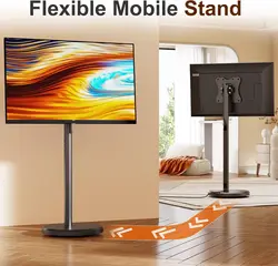 Soporte TV con ruedas portátil para televisores universales estables