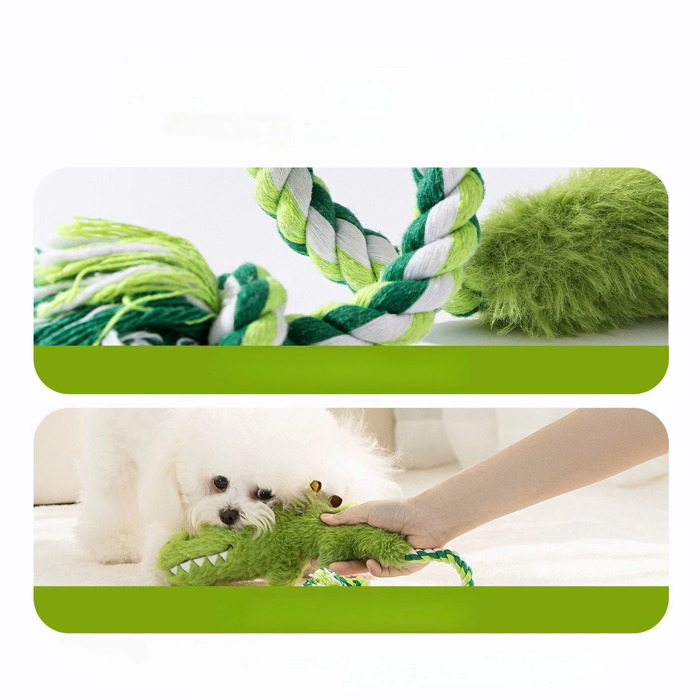 Juguetes de peluche para perros chirriantes, juguetes con sonido de peluche de zoológico loco, mascota humana interactiva, nudo de extractor de guerra, juguetes para mascotas resistentes a mordeduras, divertidos al aire libre - imagen 4