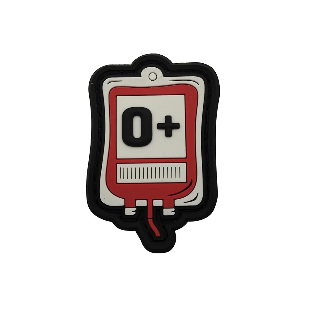 Parche PVC con tipo de sangre para perros y gatos - insignia táctica - imagen 3