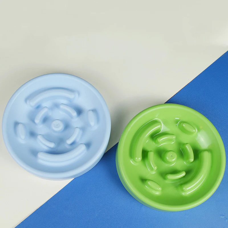 Cuenco de comida lenta para perros, prevención de estrangulamiento, cuenco de comida lenta para perros pequeños y medianos, suministros para mascotas engrosados redondos antihinestos - imagen 4