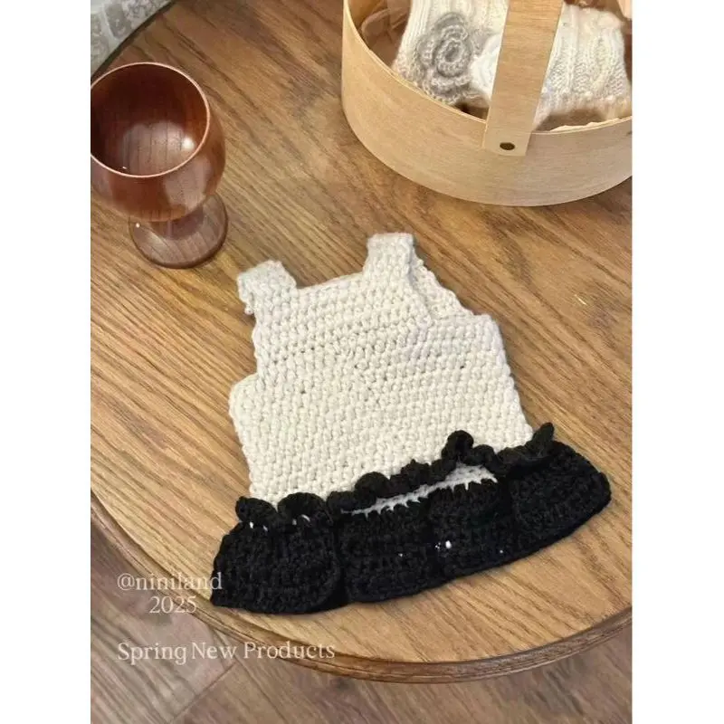 Vestido para perros, ropa con lazo, chaleco de pana, falda para perros pequeños, cachorros y gatos, disfraz bonito para mascotas, abrigo, vestidos negros - imagen 3