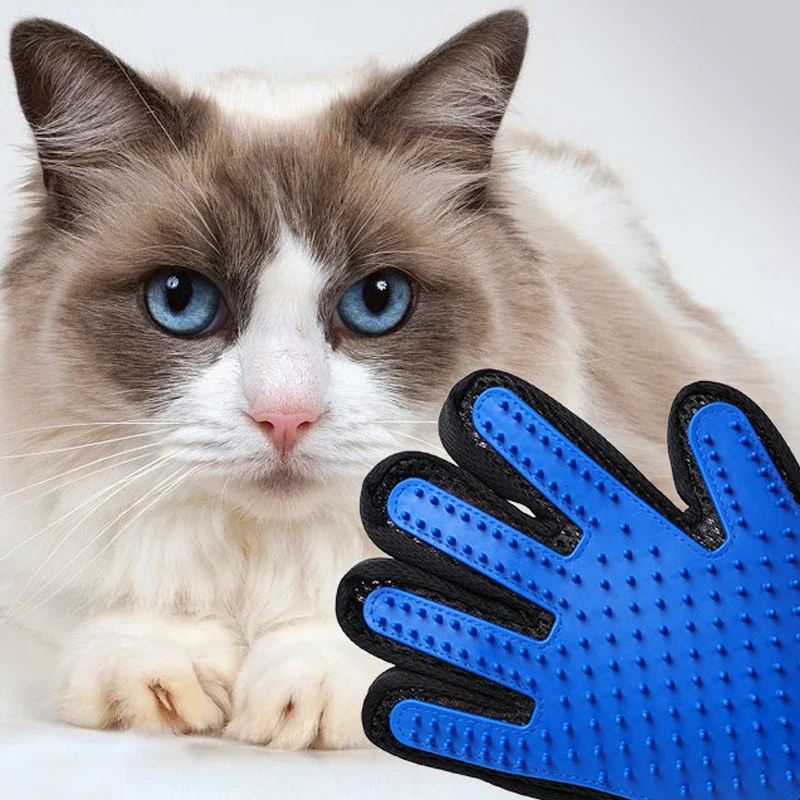 Guantes de silicona para mascotas, depilación de perros y gatos, suministros para gatos, peine, cepillo de depilación, guantes de pelo pegajosos de goma - imagen 4