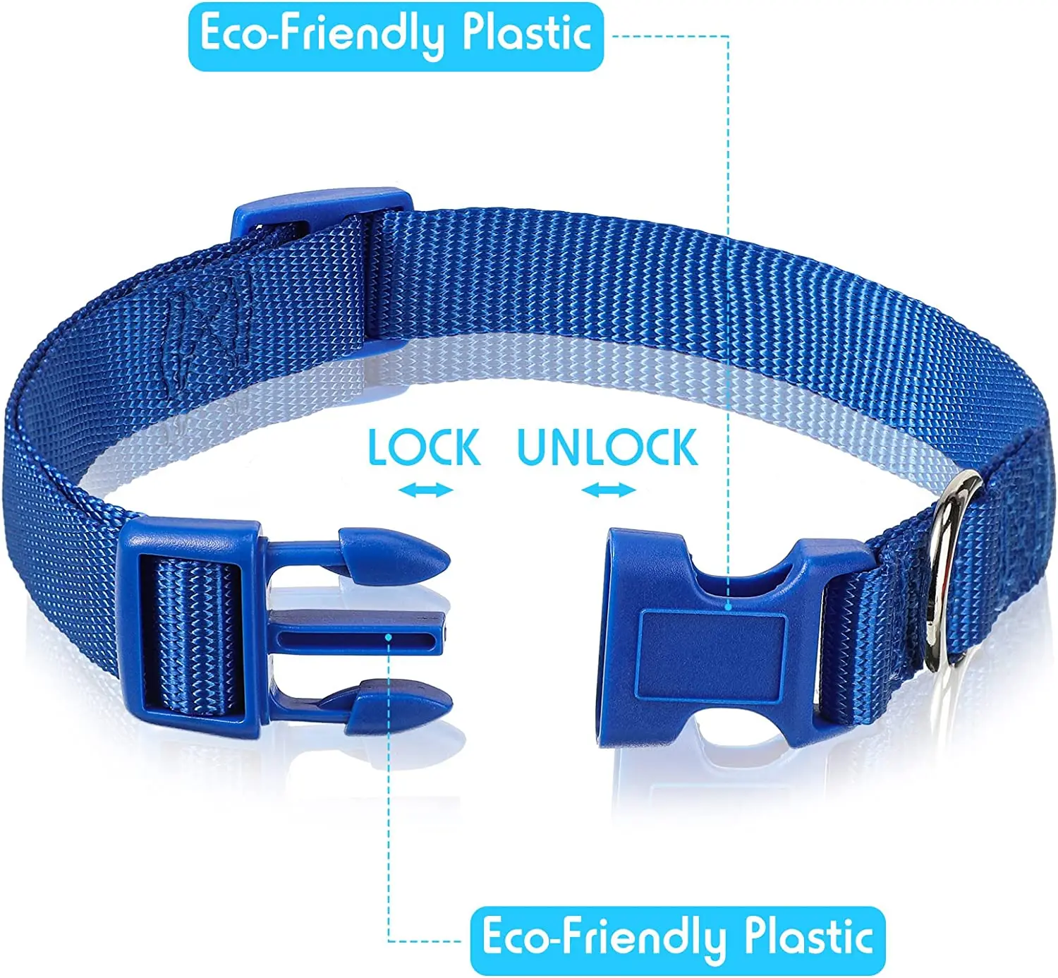 Correa duradera para perros, correa suave de poliéster para perros pequeños, medianos y grandes, Collar básico ajustable para cachorros, accesorios para mascotas - imagen 5