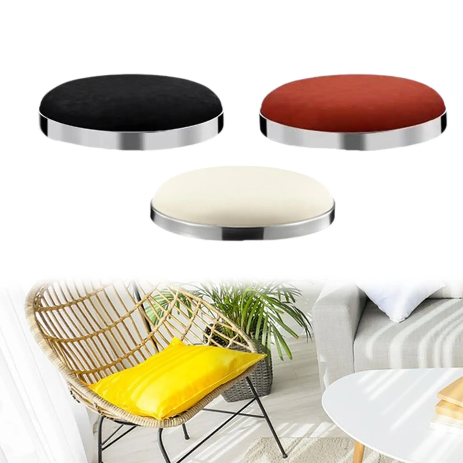 Taburete de Bar asiento de repuesto taburete de Bar asiento de repuesto Club cuero PU fácil instalación salón taburete antiarañazos asiento superior