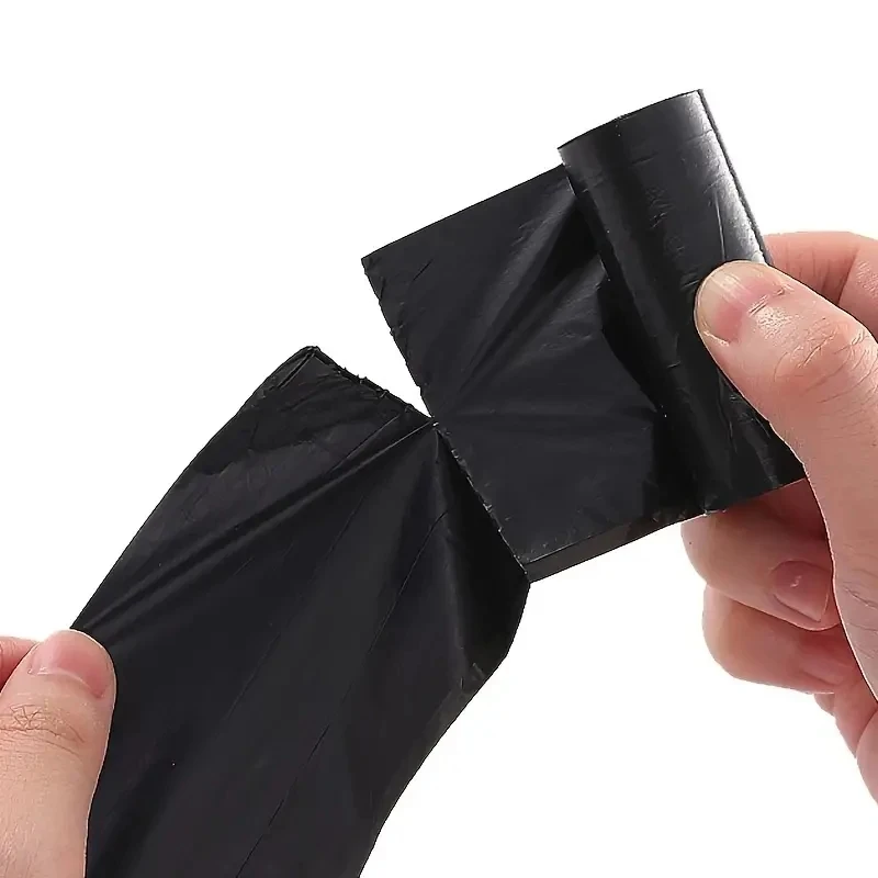 1-100 rollos de bolsas para excrementos de perros, biodegradables, gruesas, para limpieza al aire libre de mascotas, bolsa para excrementos con punto de interrupción, rollo de bolsa para excrementos de cachorros y gatos - imagen 5