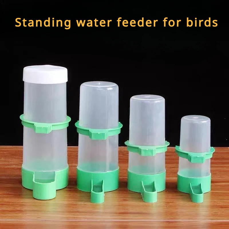 Alimentador de agua para aves, comedero automático para loros, 2 piezas, caja de comida para pájaros, accesorios para jaulas, comedero para aves de corral