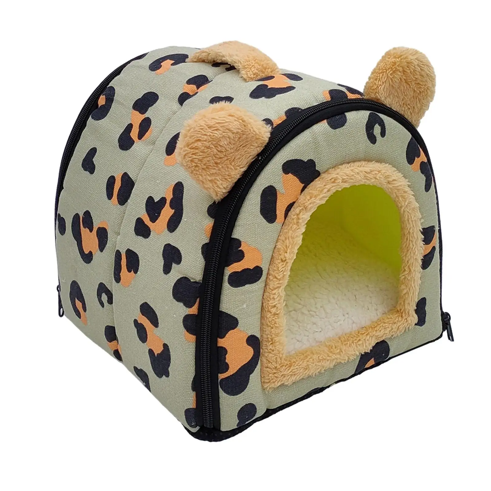 Foldable Pet House Hideaway Suitable for All Seasons Convertible Comfortable Dog Beds Cat Bed with Removable Washable Cushion