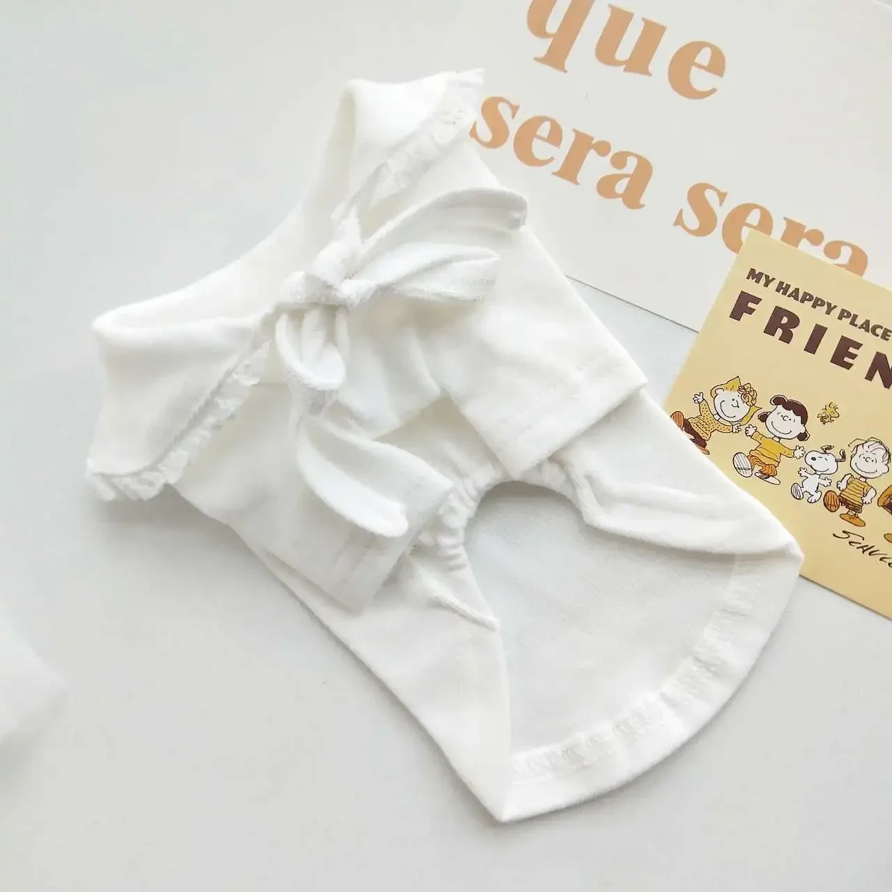 Camisa blanca para perros y gatos – Ropa de primavera y otoño - imagen 5
