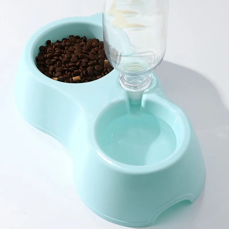 Cuenco para perros, cuencos dobles para alimentación de perros, contenedor de comida para perros con botella de agua, cuenco para gatos, cuencos de agua automáticos para perros, alimentador para cachorros - imagen 3