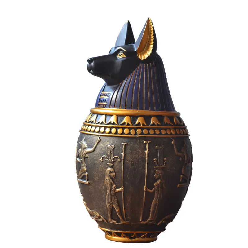 Urnas para mascotas, urna para cenizas de cremación humana, decoración de sacrificio de Egipto, recuerdo, columbario - imagen 3