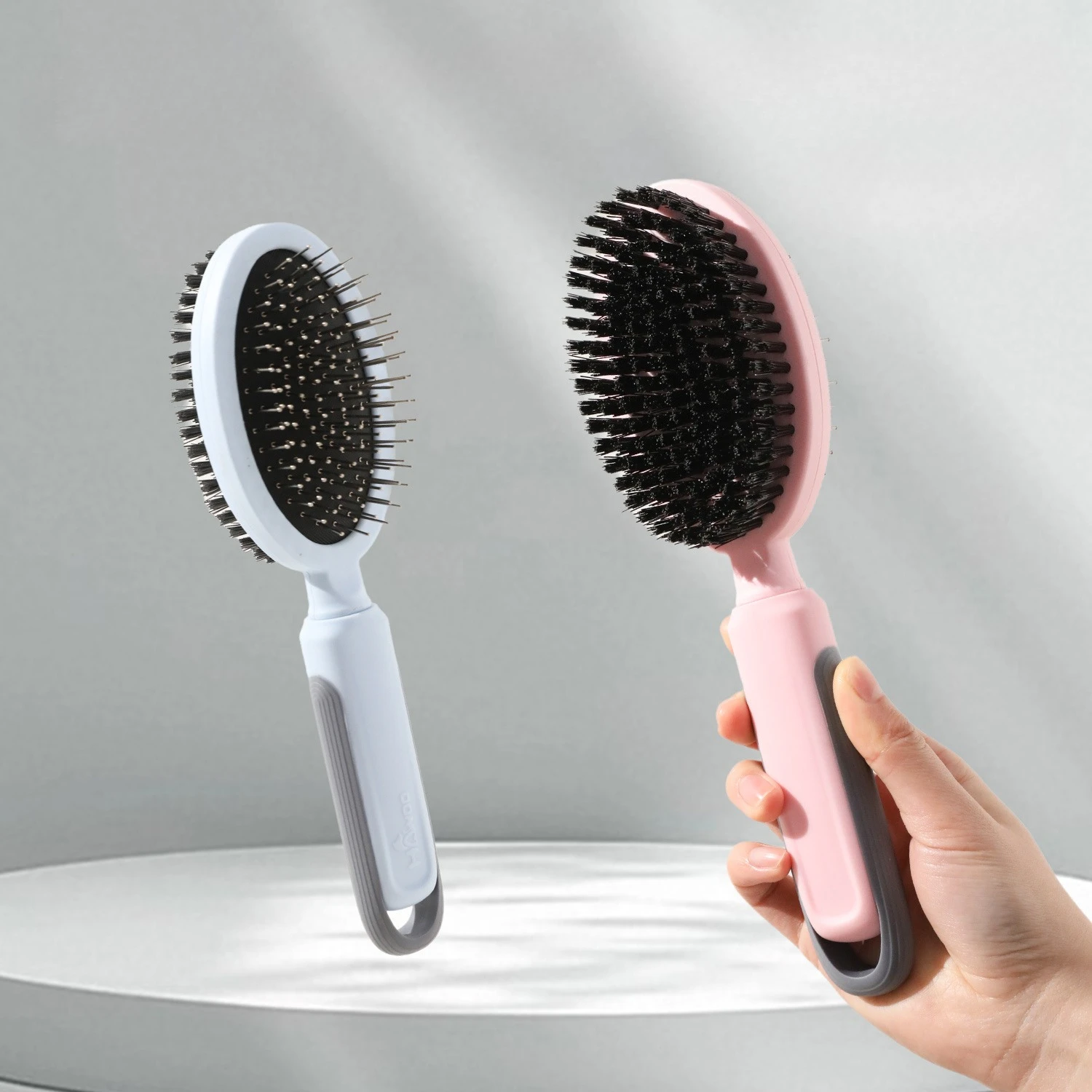 Peine para perros, removedor de pelo para mascotas, cepillo para perros de doble cara, cepillo de masaje para gatos, cepillos para el pelo de mascotas, peines de acero inoxidable para perros - imagen 2