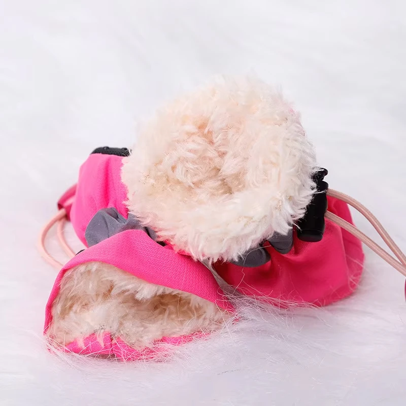 4 Uds. Zapatos antideslizantes de invierno para cachorros, botas impermeables antideslizantes para lluvia y nieve, calzado para perros, cachorros, gatos, Chihuahua, cuidado de las patas de mascotas - imagen 4