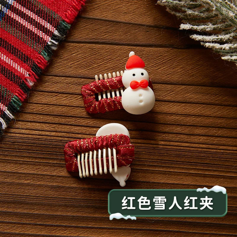 Red snowman clip