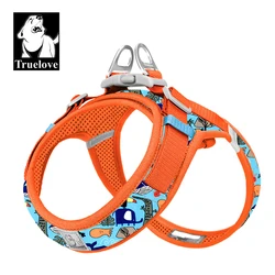 Arnés de malla floral ajustable para perros y gatos pequeños