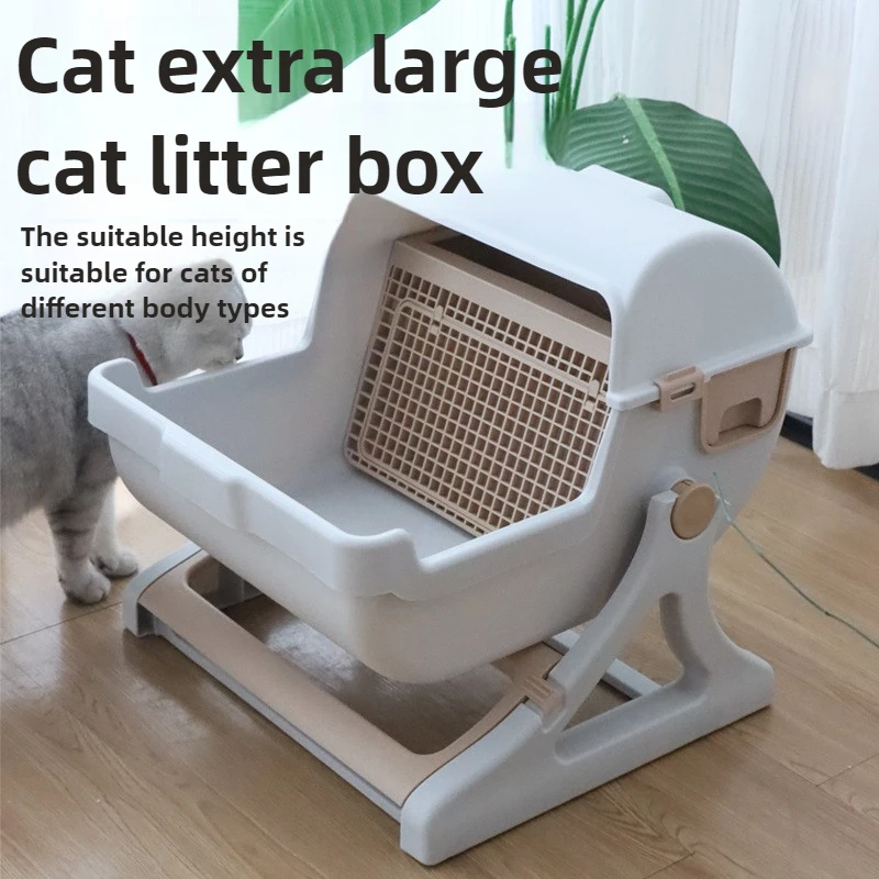 Inodoro para gatos semiautomático autolimpiable grande semicerrado - imagen 2