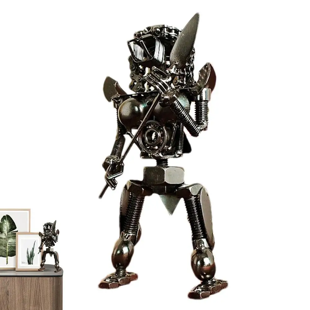 Un robot con una espada en la mano