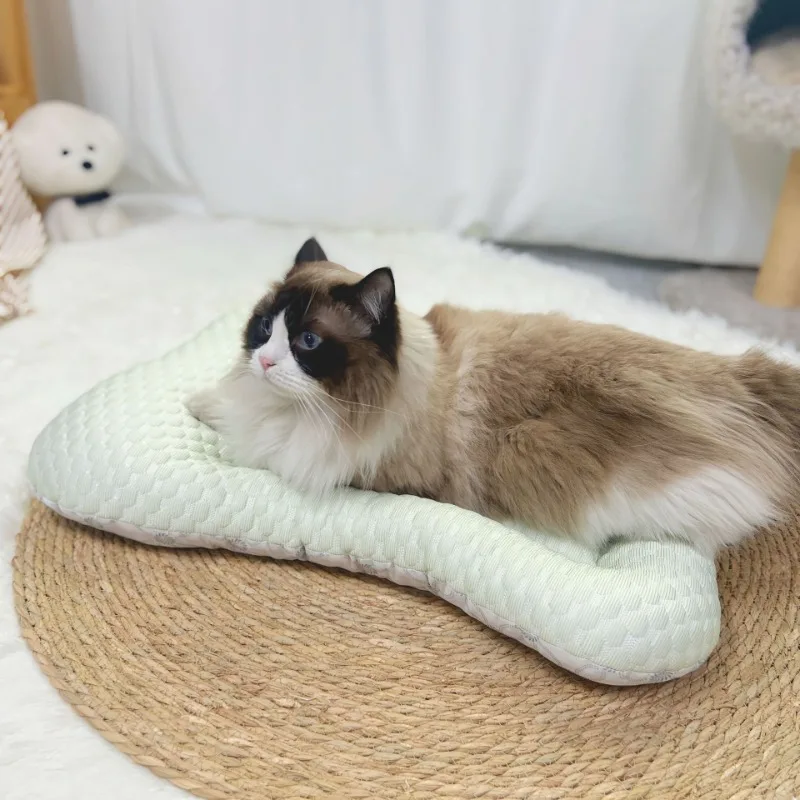 Nido de gato refrescante de verano, estera semice para las cuatro estaciones, cómodo colchón General para perros pequeños, muebles para mascotas, suministros de productos