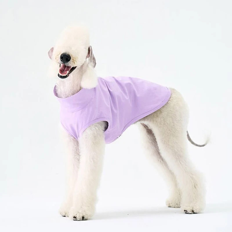 Chaleco refrescante de verano a la moda para Bedlington, ropa suave sin mangas para perro, pijamas elásticos de tela fresca para Whipbit Greyhound Terrier - imagen 4