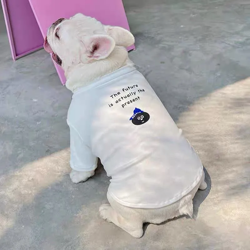 Ropa bonita de invierno para perros, Jersey cálido para cachorros, sudadera, chaqueta blanca para mascotas, abrigos para perros pequeños y medianos, disfraz de Bulldog Francés - imagen 5