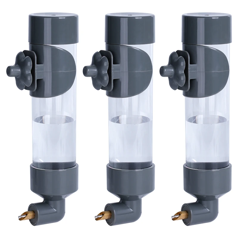 Dispensador de agua para pájaros, bebedero de plástico para loros, Pin de disparo, tetina, bebedero automático para conejos, botella, alimentador colgante, dispensador de agua - imagen 2