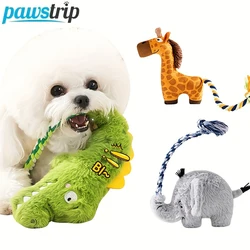 Juguete de peluche para perros con chirrido y cuerda