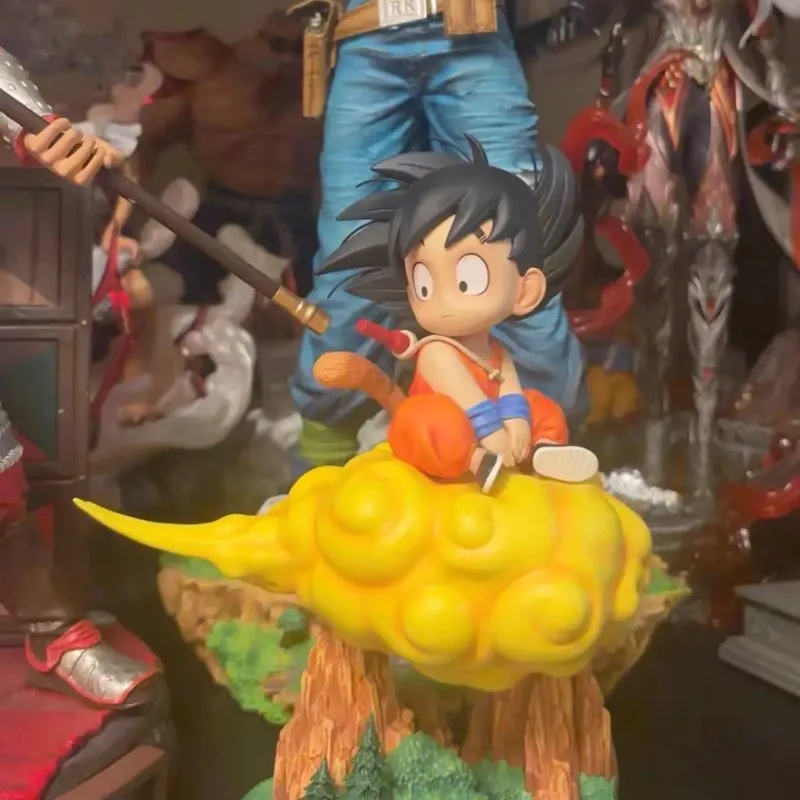 Figura de Dragon Ball Anime 20cm Son Goku versión infantil estatuilla Vegito acción estatua de PVC modelo coleccionable decoración juguete para regalo - imagen 3