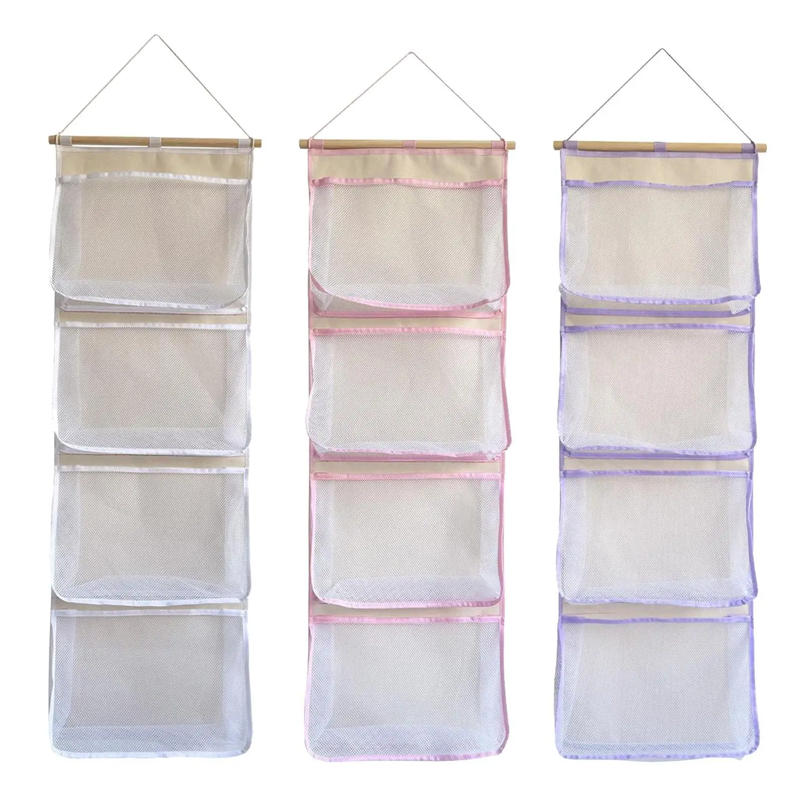 Organizador sobre la puerta, almacenamiento de animales de peluche, ventana transparente, red de almacenamiento colgante, juguete - imagen 2