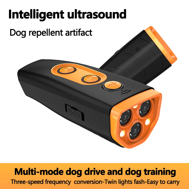Antiladridos ultrasónico 3 en 1 perros recargable LED intermitente - imagen 2