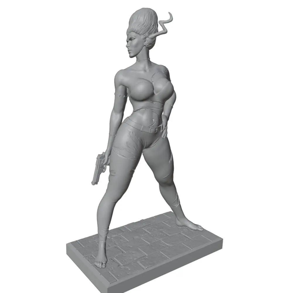 Kit resina impreso 3D muñeca chica sexy mini DIY sin montar ni pintar - imagen 5