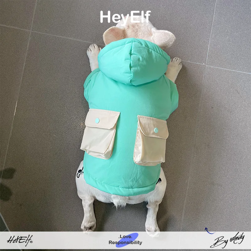 Ropa acolchada de algodón para perros, ropa de cubo francés de invierno para mascotas, Schnauzer West Highland, ropa acolchada de algodón, productos para mascotas - imagen 4