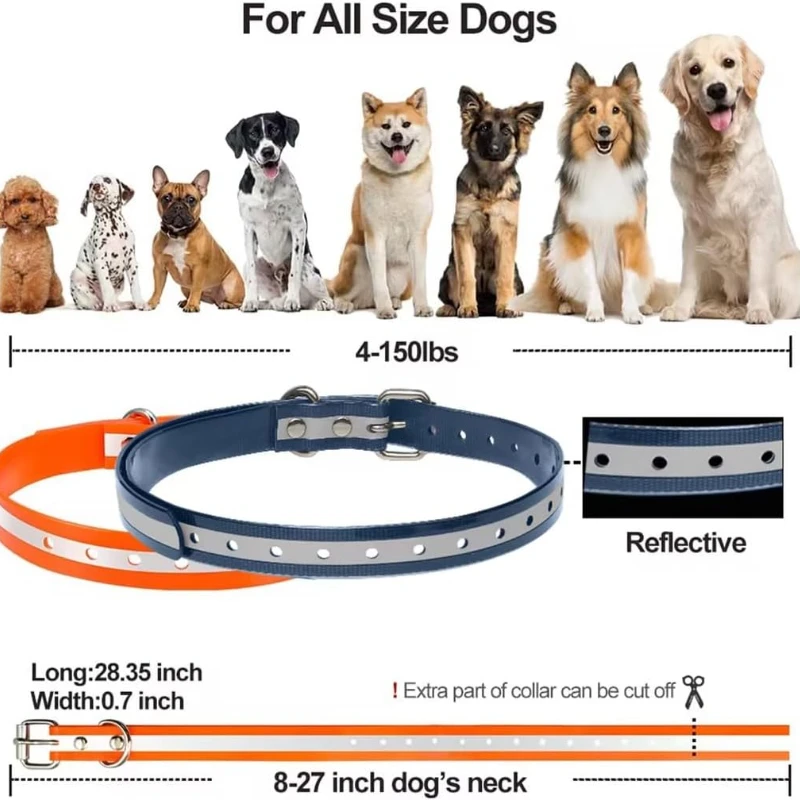 Collar de repuesto para todas las razas, Collar de choque compatible con PaiPaitek, Petsafe,Petspy, Bousnic Patpet, Multicolor - imagen 4