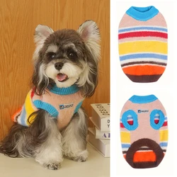 Suéter arcoíris cálido para perros y gatos – Ropa de otoño invierno