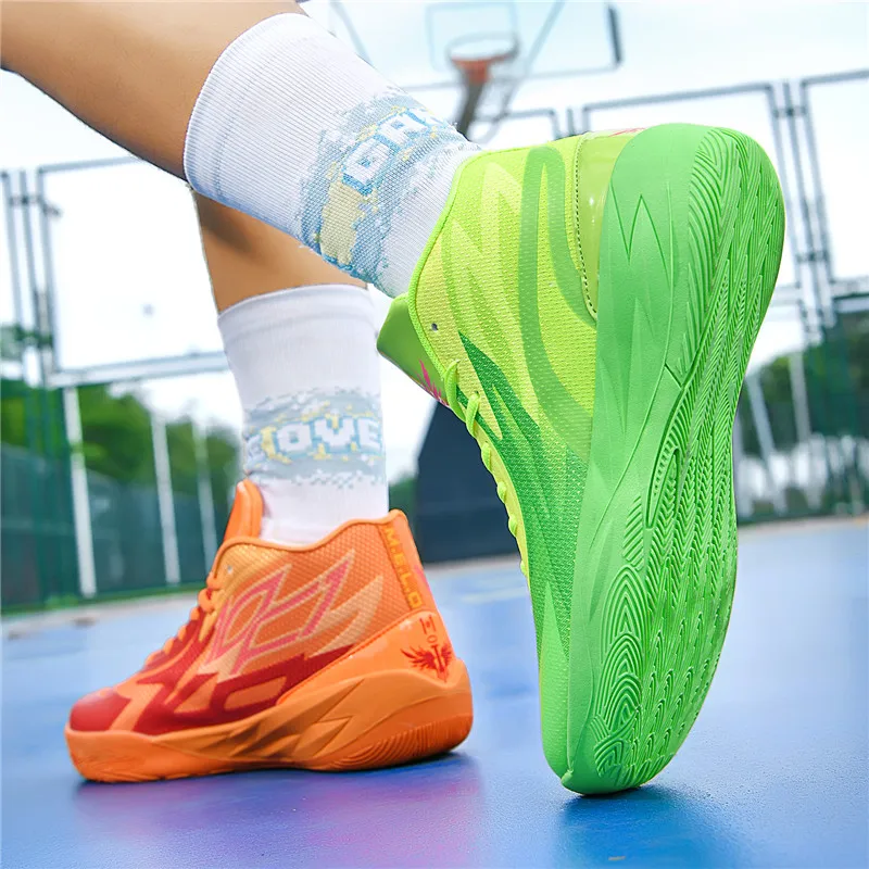 Zapatillas de baloncesto transpirables con amortiguación para gimnasio - imagen 4